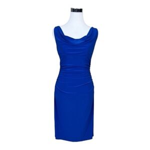 Lauren Ralph Lauren Sleeveless Ruched Sheath Dress